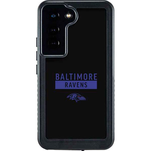 NFL Baltimore Ravens Black Performance Series Galaxy S23 Waterproof Case