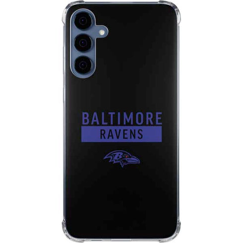 NFL Baltimore Ravens Black Performance Series Galaxy S24 Clear Case