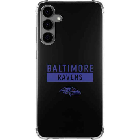 NFL Baltimore Ravens Black Performance Series Galaxy S24 Plus Clear Case