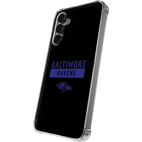 NFL Baltimore Ravens Black Performance Series Galaxy S24 Plus Clear Case