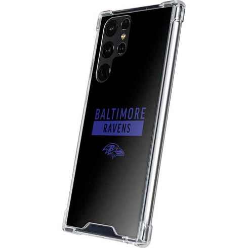 NFL Baltimore Ravens Black Performance Series Galaxy S24 Ultra Clear Case
