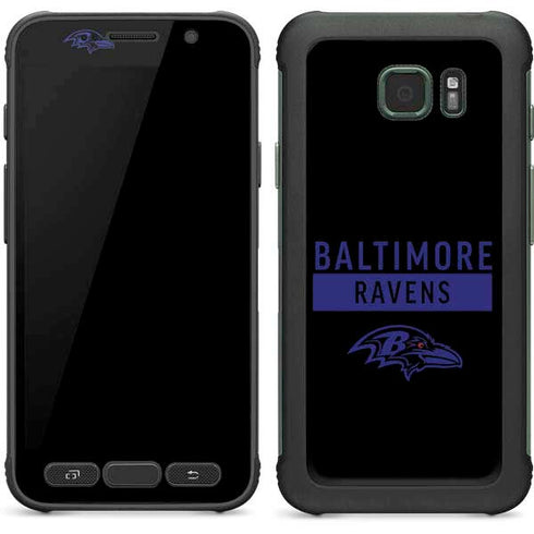 NFL Baltimore Ravens Black Performance Series Galaxy S7 Active Skin