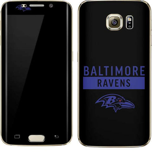 NFL Baltimore Ravens Black Performance Series Galaxy S7 Edge Skin