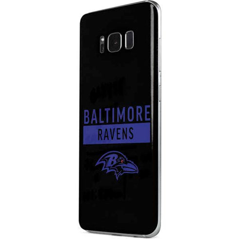 NFL Baltimore Ravens Black Performance Series Galaxy S8 Plus Skin