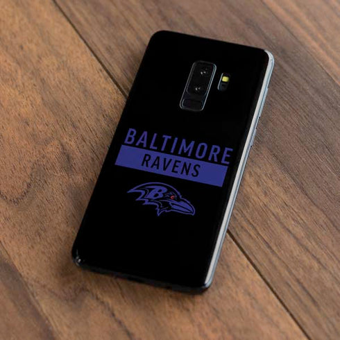 NFL Baltimore Ravens Black Performance Series Galaxy S9 Plus Skin