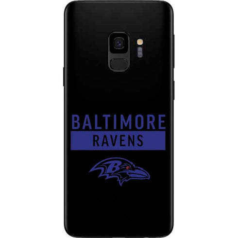 NFL Baltimore Ravens Black Performance Series Galaxy S9 Skin