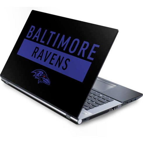 NFL Baltimore Ravens Black Performance Series Generic Laptop Skin