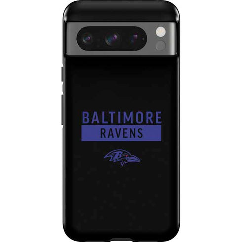 NFL Baltimore Ravens Black Performance Series Google Pixel 8 Pro Impact Case