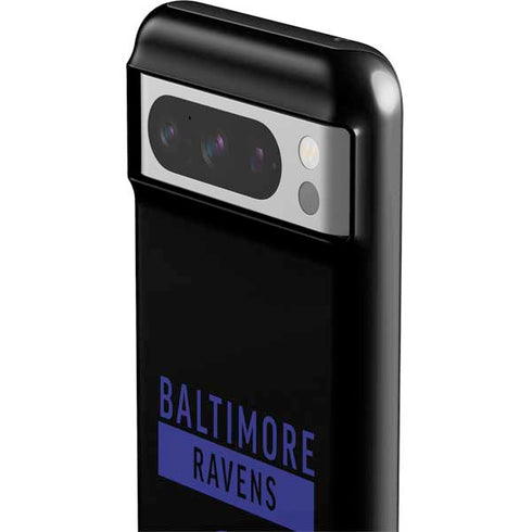 NFL Baltimore Ravens Black Performance Series Google Pixel 8 Pro Impact Case