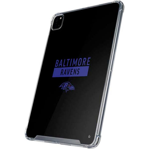 NFL Baltimore Ravens Black Performance Series iPad Pro 12.9in (2020) Clear Case