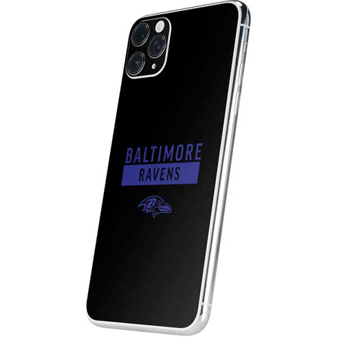 NFL Baltimore Ravens Black Performance Series iPhone 11 Pro Max Skin