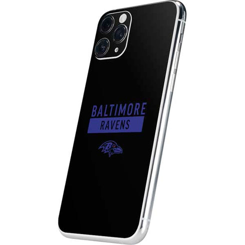 NFL Baltimore Ravens Black Performance Series iPhone 11 Pro Skin
