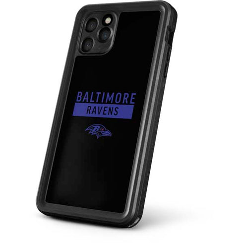 NFL Baltimore Ravens Black Performance Series iPhone 11 Pro Waterproof Case