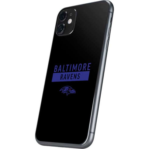 NFL Baltimore Ravens Black Performance Series iPhone 11 Skin
