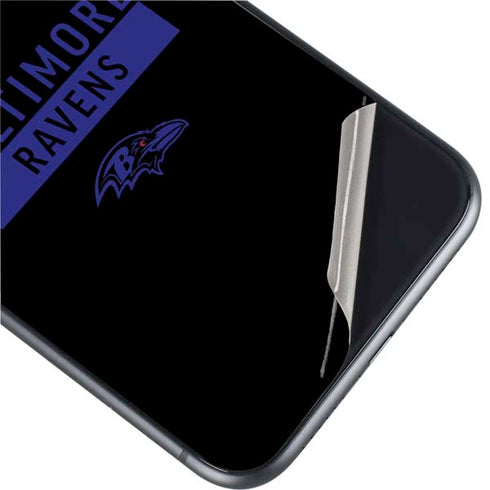 NFL Baltimore Ravens Black Performance Series iPhone 11 Skin