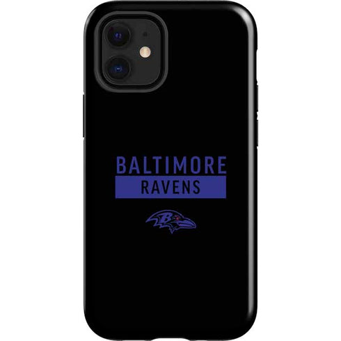NFL Baltimore Ravens Black Performance Series iPhone 12 Mini Impact Case