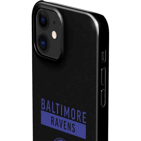 NFL Baltimore Ravens Black Performance Series iPhone 12 Mini Lite Case