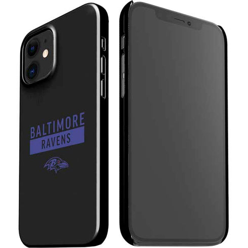 NFL Baltimore Ravens Black Performance Series iPhone 12 Mini Lite Case