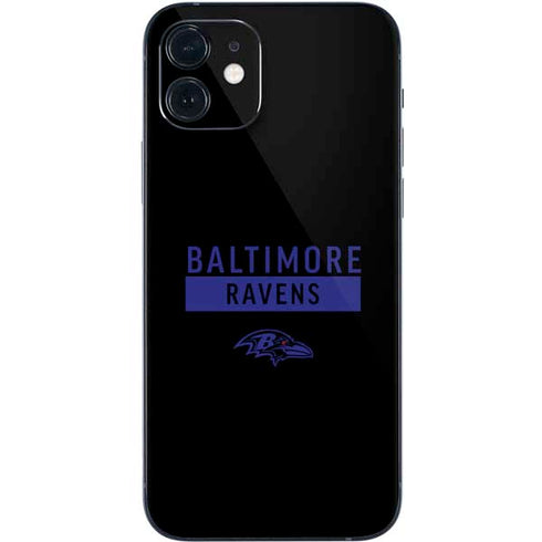 NFL Baltimore Ravens Black Performance Series iPhone 12 Mini Skin