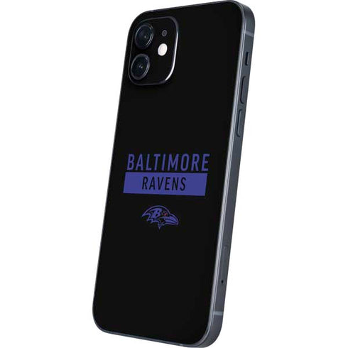 NFL Baltimore Ravens Black Performance Series iPhone 12 Mini Skin
