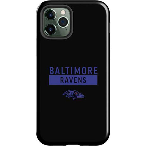 NFL Baltimore Ravens Black Performance Series iPhone 12 Pro Impact Case