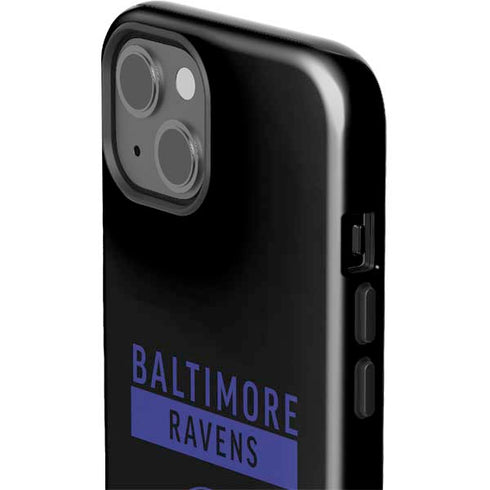 NFL Baltimore Ravens Black Performance Series iPhone 15 Impact Case