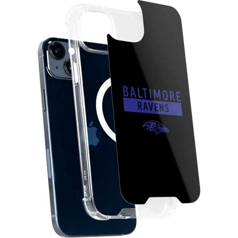 NFL Baltimore Ravens Black Performance Series iPhone 15 Plus MagSafe Case