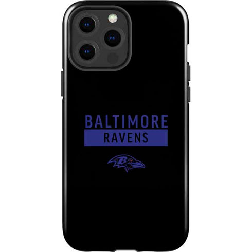 NFL Baltimore Ravens Black Performance Series iPhone 15 Pro Max Impact Case