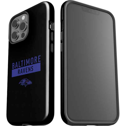 NFL Baltimore Ravens Black Performance Series iPhone 15 Pro Max Impact Case