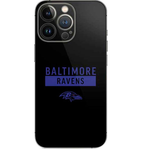 NFL Baltimore Ravens Black Performance Series iPhone 14 Pro Skin