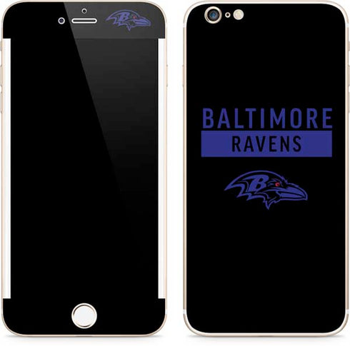NFL Baltimore Ravens Black Performance Series iPhone 6/6s Plus Skin