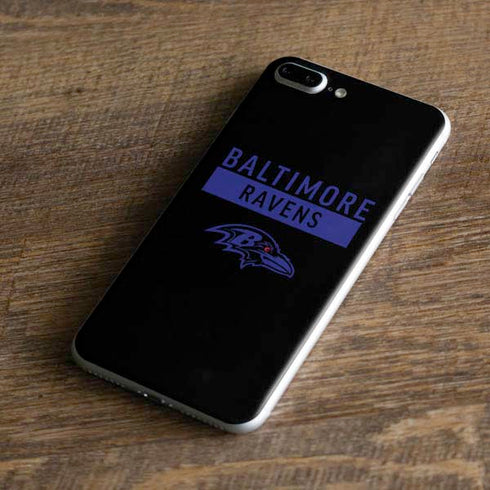 NFL Baltimore Ravens Black Performance Series iPhone 8 Plus Skin
