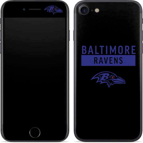 NFL Baltimore Ravens Black Performance Series iPhone SE (2nd & 3rd Gen) Skin