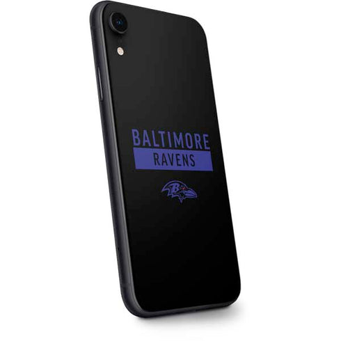 NFL Baltimore Ravens Black Performance Series iPhone XR Skin
