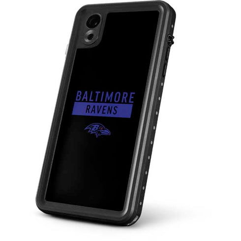 NFL Baltimore Ravens Black Performance Series iPhone XR Waterproof Case