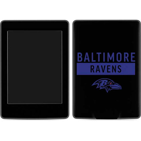 NFL Baltimore Ravens Black Performance Series Amazon Kindle Skin
