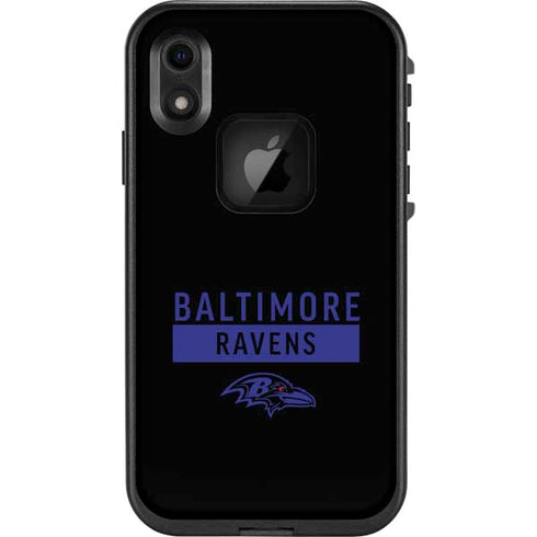 NFL Baltimore Ravens Black Performance Series LifeProof Fre iPhone Skin