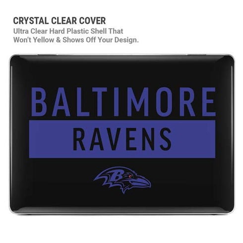 NFL Baltimore Ravens Black Performance Series MacBook Air 13in M1 (2021) Case plus Skin