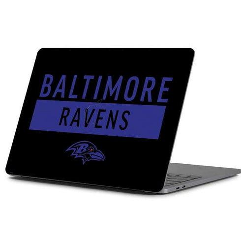 NFL Baltimore Ravens Black Performance Series Apple MacBook Pro 13-inch Skin