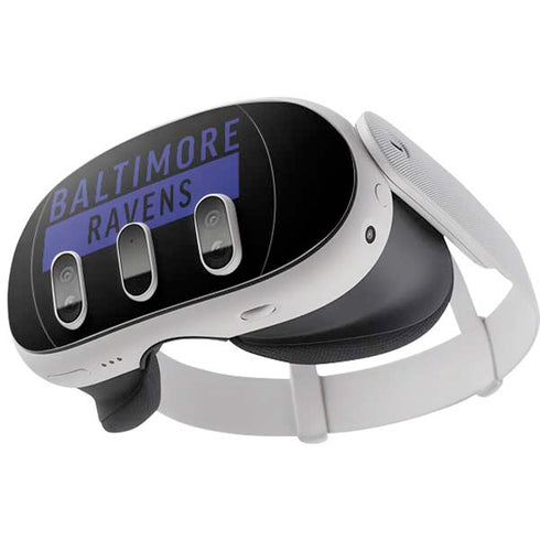 NFL Baltimore Ravens Black Performance Series Meta Quest 3 Skin