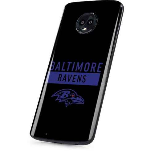 NFL Baltimore Ravens Black Performance Series Moto G6 Skin