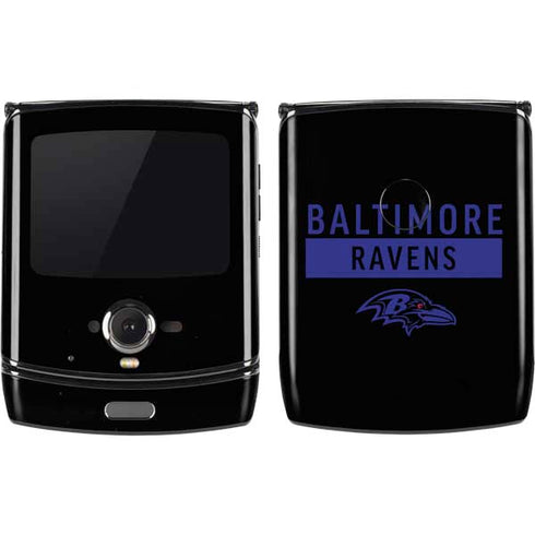 NFL Baltimore Ravens Black Performance Series Motorola RAZR Skin
