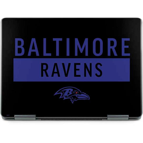 NFL Baltimore Ravens Black Performance Series Notebook 9 Pro 13in (2017) Skin