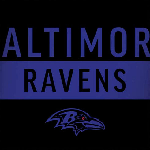 NFL Baltimore Ravens Black Performance Series Notebook 9 Pro 13in (2017) Skin