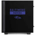NFL Baltimore Ravens Black Performance Series NZXT H510 Compact ATX Mid-Tower Case Skin