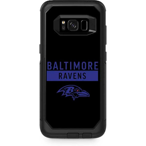 NFL Baltimore Ravens Black Performance Series Otterbox Commuter Galaxy Skin