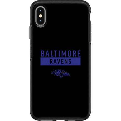 NFL Baltimore Ravens Black Performance Series Otterbox Symmetry iPhone Skin