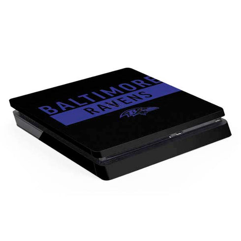 NFL Baltimore Ravens Black Performance Series PS4 Slim Skin