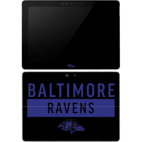 NFL Baltimore Ravens Black Performance Series Surface Go Skin