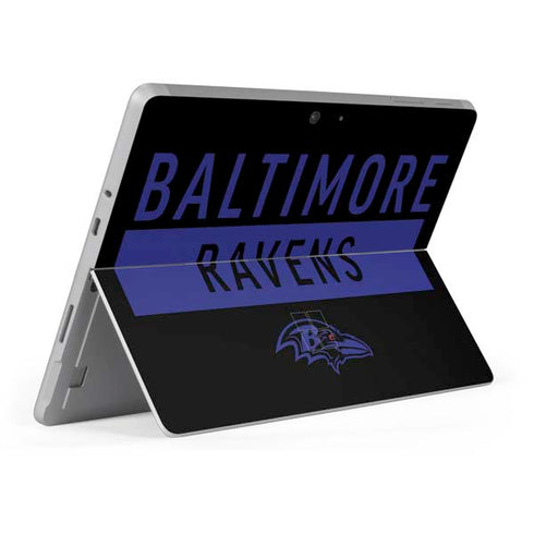 NFL Baltimore Ravens Black Performance Series Surface Go Skin